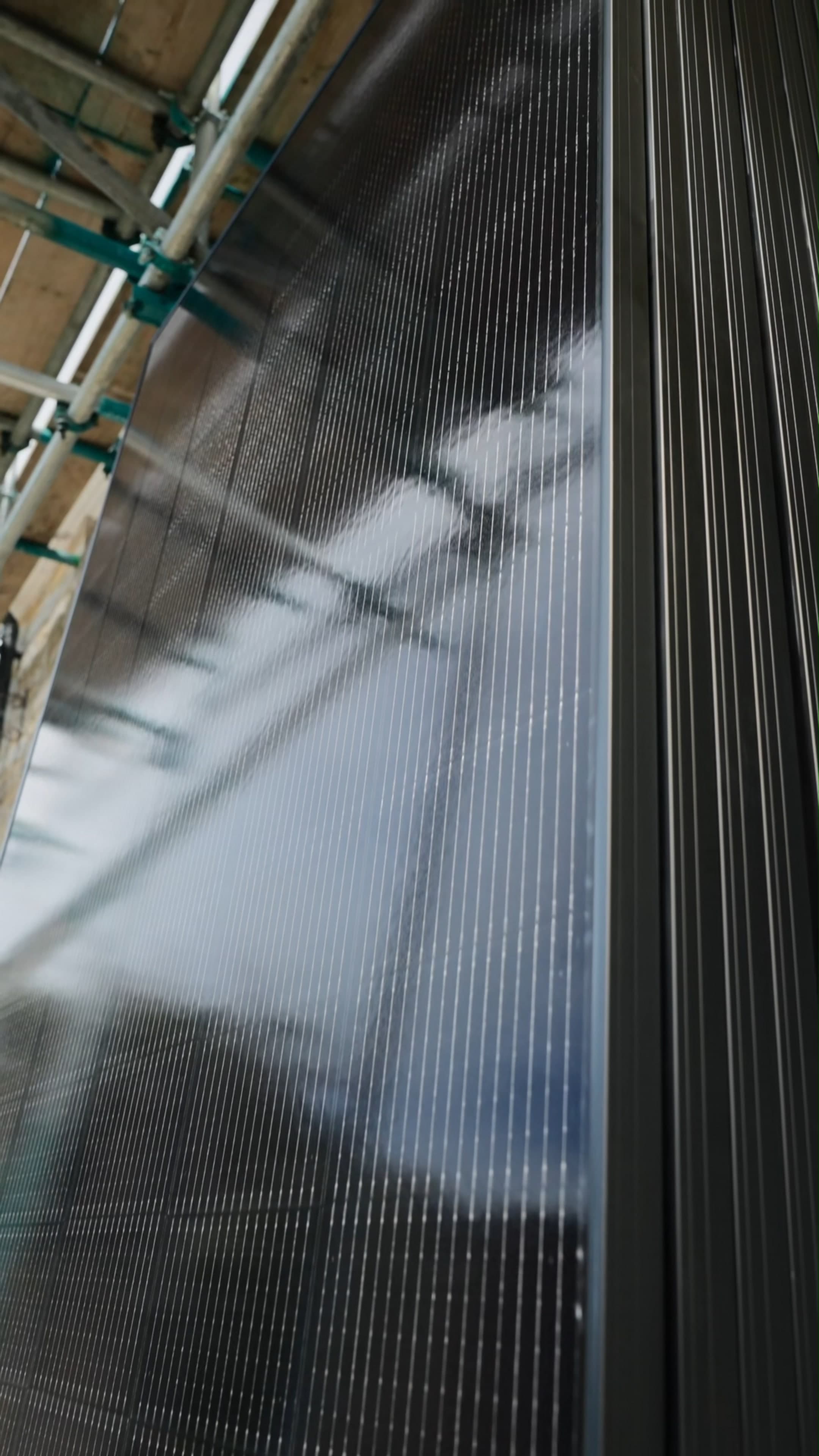 Close-up of a Geko all-black solar panel's cell texture